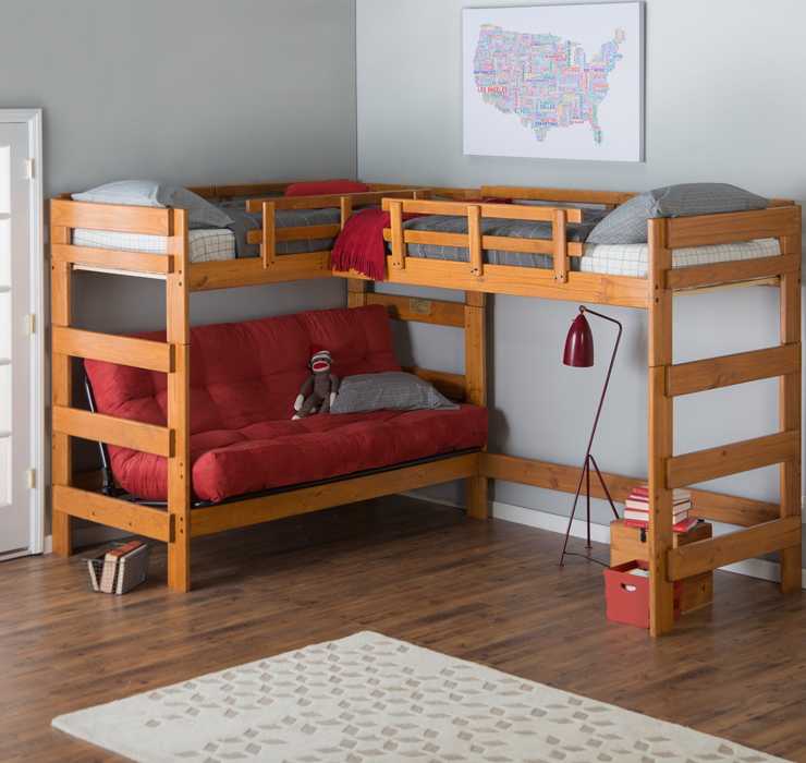 Двухъярусная кровать для подростков - правила выбора | фото