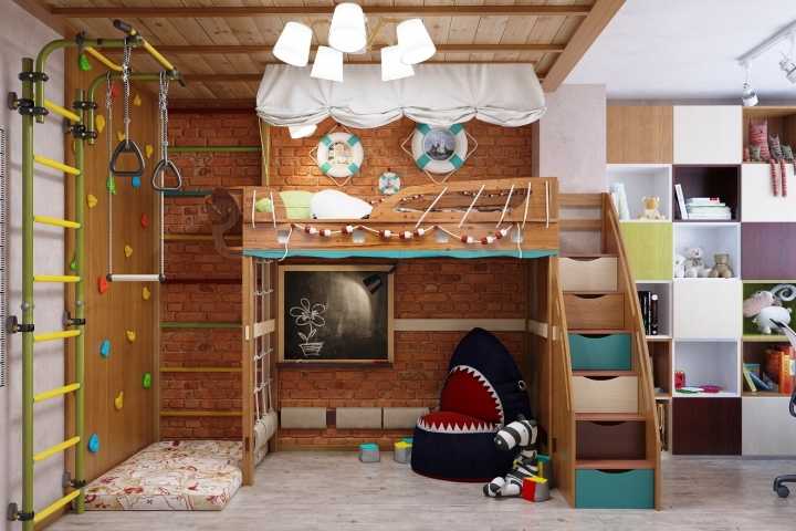 Кровать чердак для детей: 120 фото проектов из современных материалов и дерева