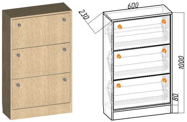 Шкаф для обуви своими руками: чертежи и размеры, пошаговая инструкция