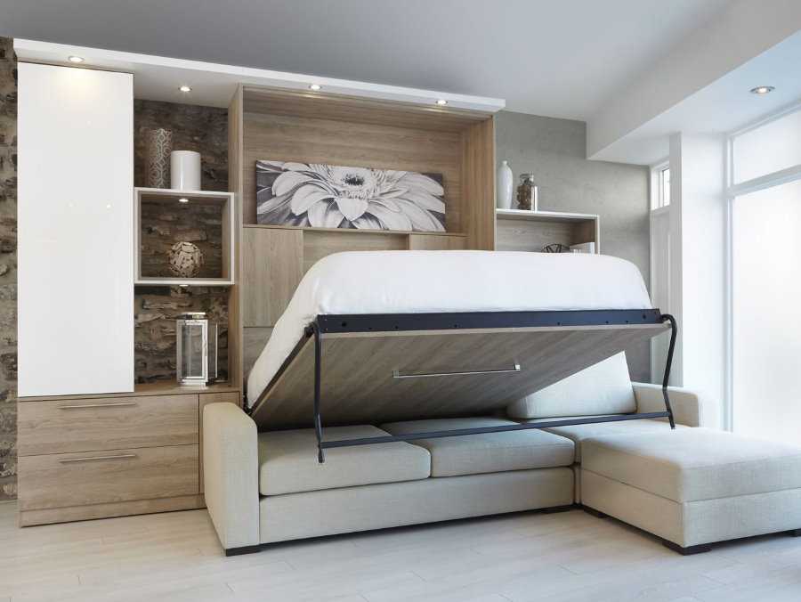10 самых популярных видов мебели-трансформеров для малогабаритной квартиры.