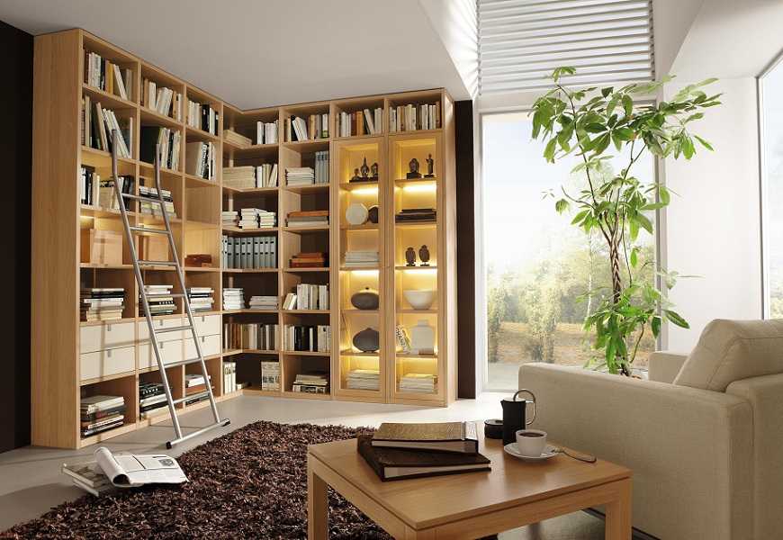 Книжные шкафы (145 фото): лучшие новинки дизайна шкафов для книг