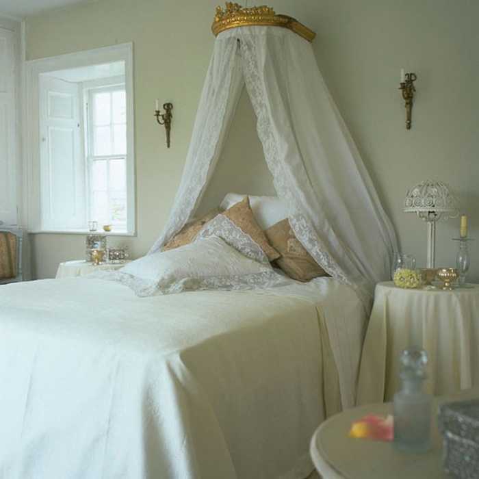 Спальня с балдахином (41 фото): балдахин над кроватью, дизайн интерьера
