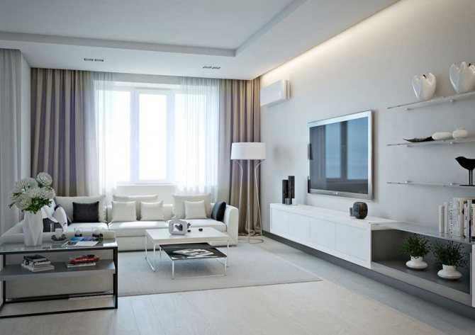 Белая гостиная (150 фото): лучшие идеи дизайна интерьера в белых тонах