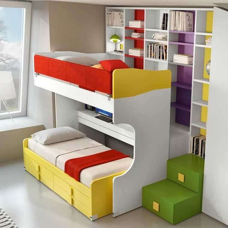 Откидная детская кровать, для двоих детей, плюсы и минусы, популярные модели, лучшие производители, правила выбора, идеи размещения в комнате