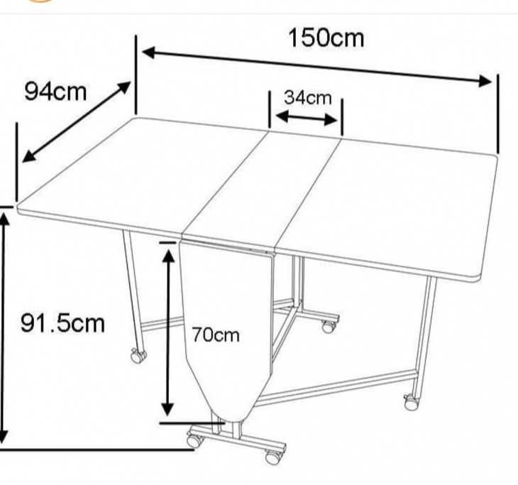 Стол для шитья на швейной машинке и хранения. сделай сам раскладной и портативный тумбу-столик!