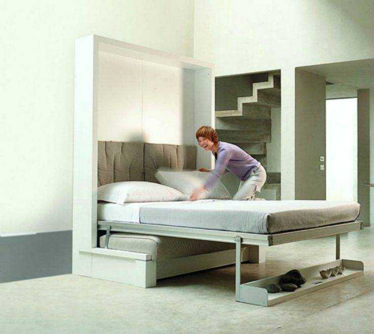 Откидная кровать-трансформер для малогабаритной квартиры