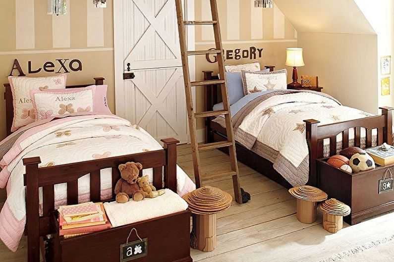 Детская комната в деревянном доме: варианты интерьера - smallinterior